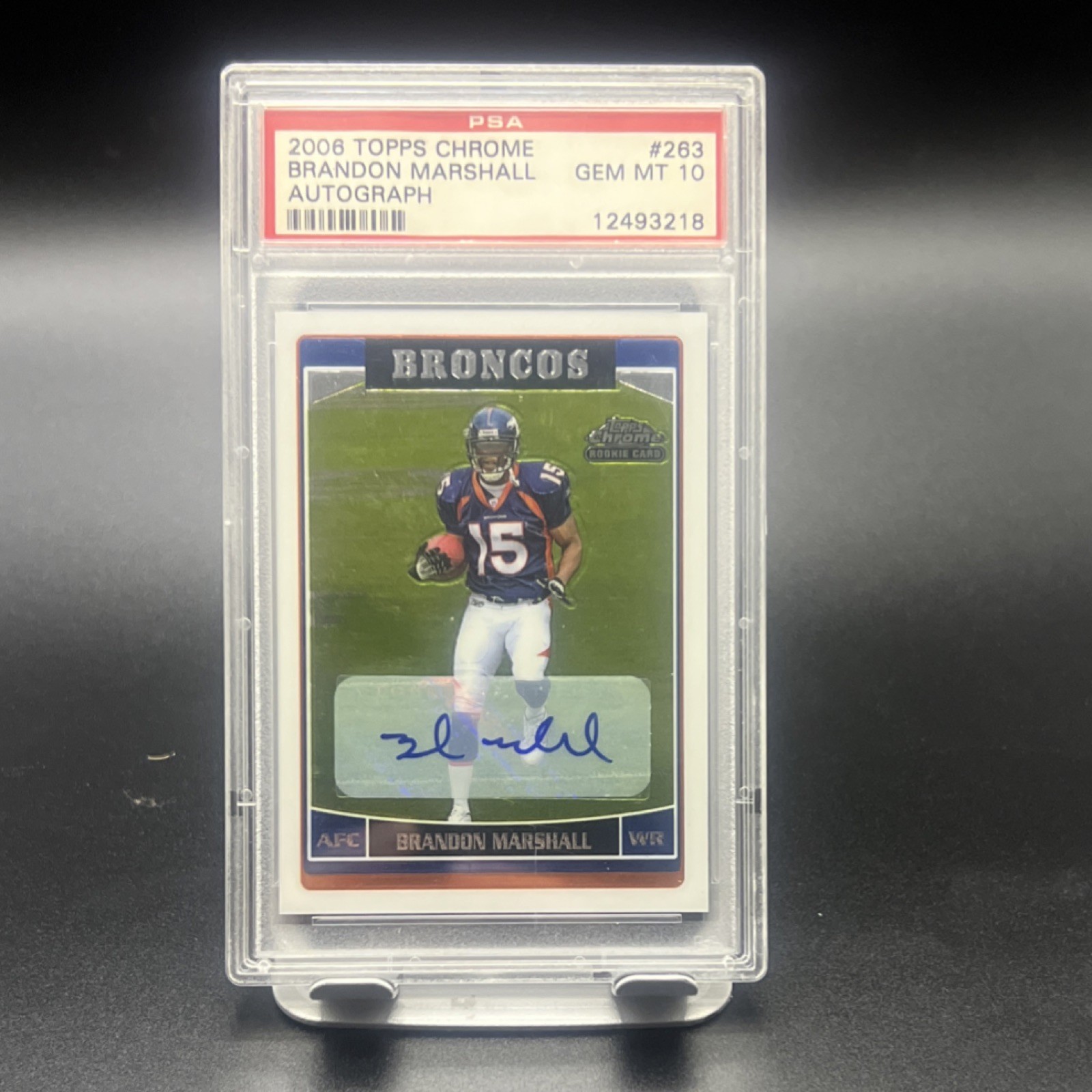 Brandon Marshall Topps Chrome #263 Autograph