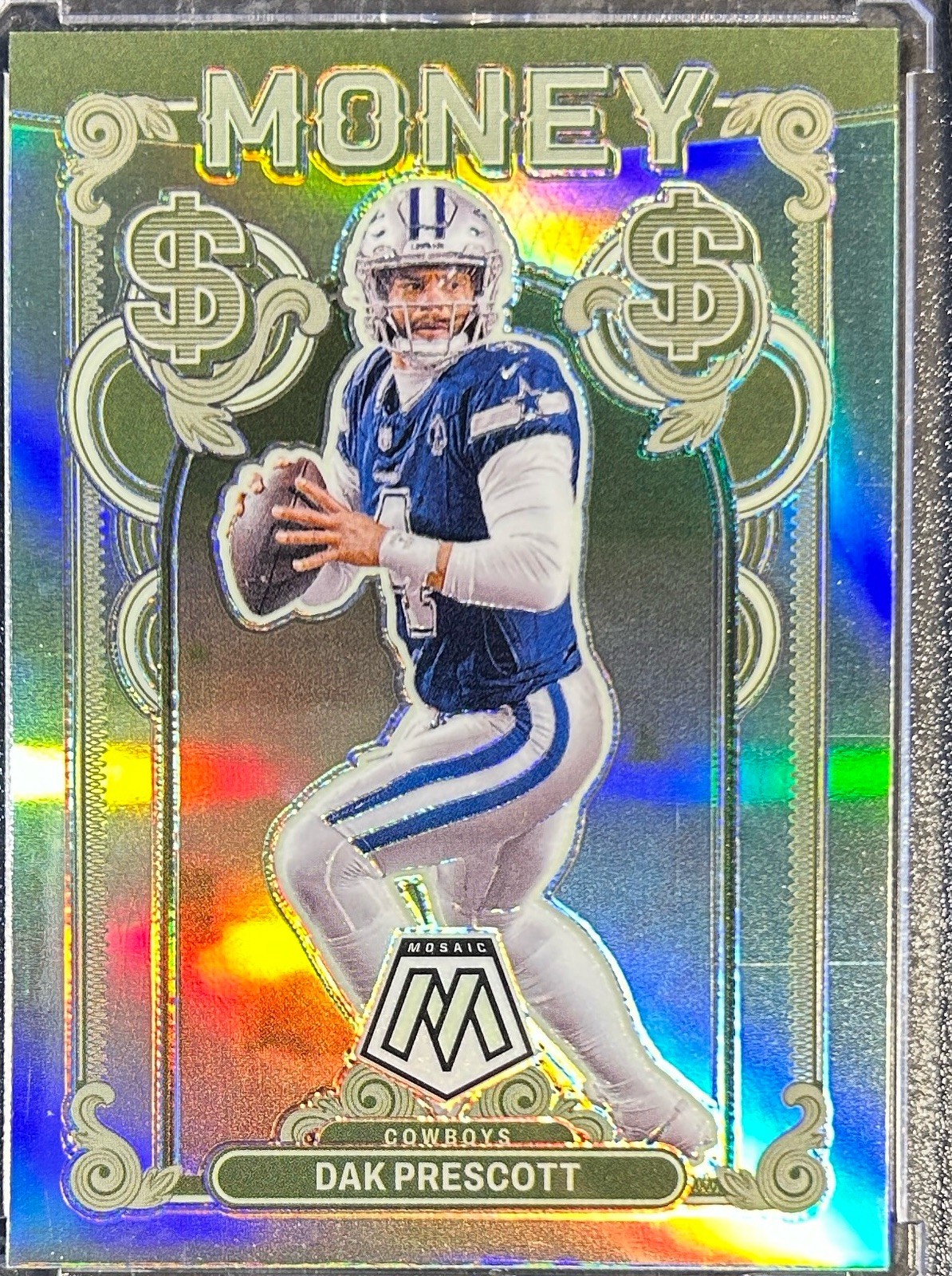 2024 Mosaic Dak Prescott #25 Money Mosaic Prizm Case Hit SSP Cowboys