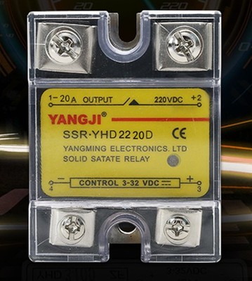 Single Phase SSR DC Controlled DC DC-DC Solid State Relay YHD2220D 20A