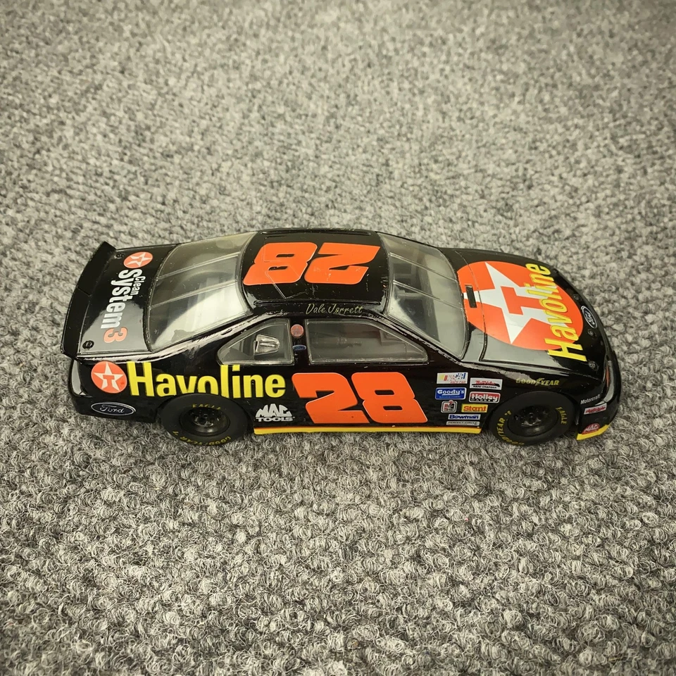 Vtg Dale Jarrett #28 Havoline Ford NASCAR 1:24 Diecast Texaco Thunderbird 90s - Image 3 of 4