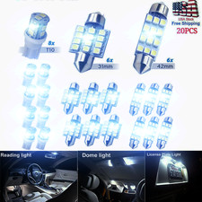 20pcs Led Interior Lights Bulbs Kit Car Trunk Dome License Plate Lamps T10 20pcs Led Interior Lights Bulbs Kit Car Trunk Dome License Plate Lamps T10