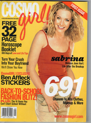Cosmo Girl magazine August 1999 FIRST Melissa Joan Hart Ben