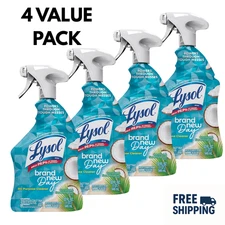 Lysol All Purpose Cleaner 32oz Coconut & Sea Mineral – 4 Pack Disinfectant Spray