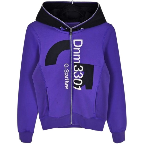 G Star Raw Womens Purple Zip Hoodie Size S