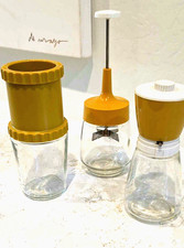 Retro Kitchen Gadget Lot (3), Cheese Grater, Grinder, Food Chopper Naybot Acme