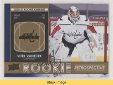 2021-22 Upper Deck Series 1 Rookie Retrospective Gold Vitek Vanecek READ 0mv2
