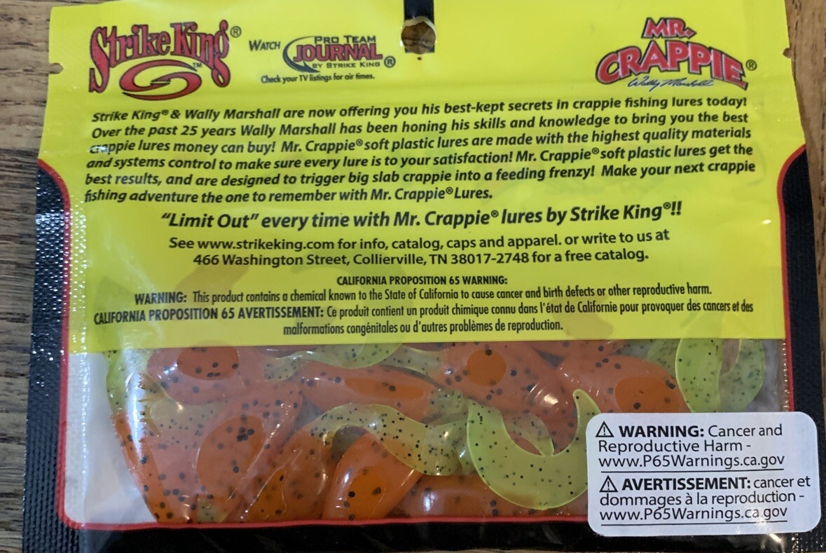 Mr Crappie Strike King #MRCSPCT-193 2"Shadpole Curlytail Cajun Cricket 1pk 15pc - Image 4