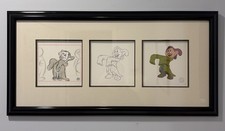 Disney Limited Edition Sericel Dopey "Let Me See Your Hands" Snow White w/ COA