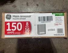 General Electric TM815RCUFLP Outdoor Load Center 8 Spaces 16 Circuit 150 Amp