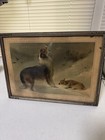 Vintage “Found” By Walter Hunt Collie dog and Lamb Framed Picture 1920s