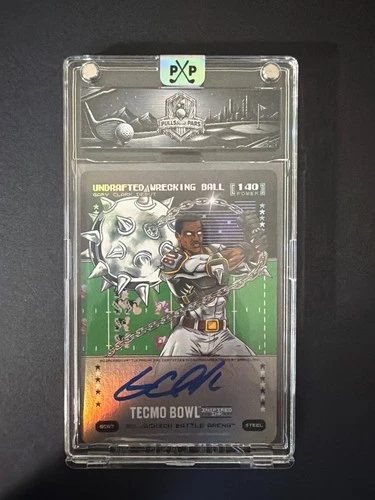 Undrafted Wrecking Ball Auto Tecmo Bowl Bo Jackson Battle Arena Ink 140 GCA7