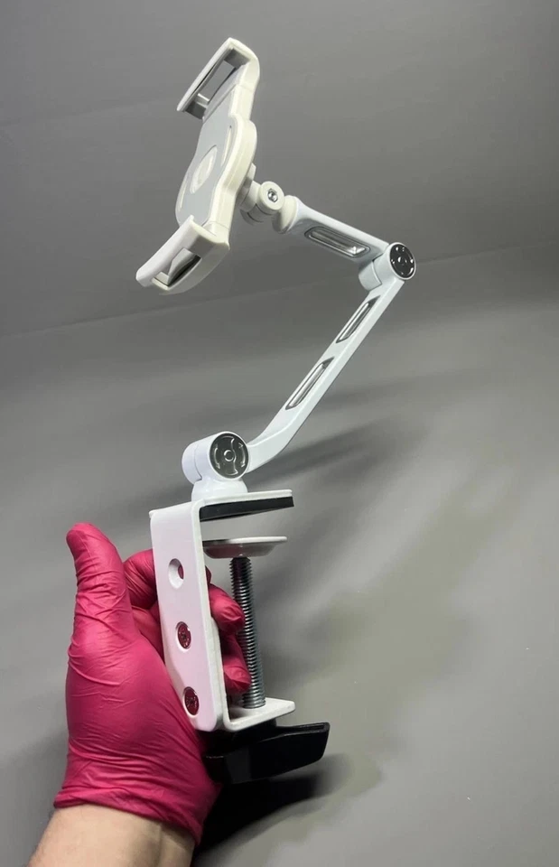 Aluminium Long Arm Tablet Phone Holder Mount Flexible Stable 4.7-11 Inch Devices - Image 2 of 4