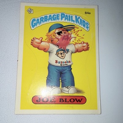 Topps 1986 Garbage Pail Kids Series 8 Sticker Non-Sport Card #84a Joe Blow