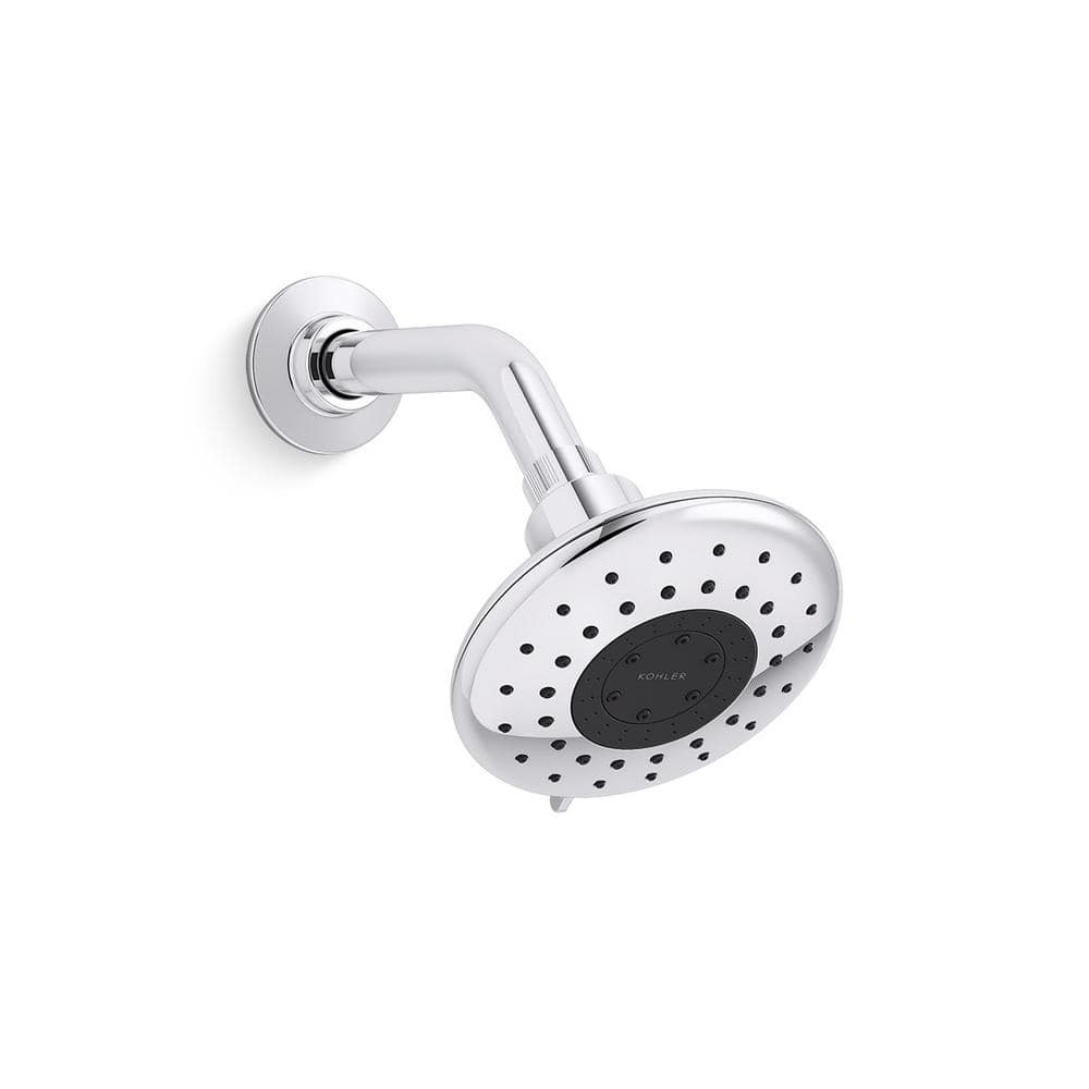 KOHLER Daisyfield 6-Spray 1.75 GPM Wall Mount Fixed Shower Head in Chrome