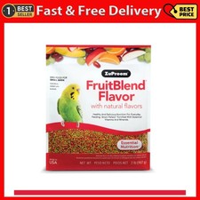2 Pound ZuPreem FruitBlend Pellets for Parakeets Budgies Parrotlets Healthy Food