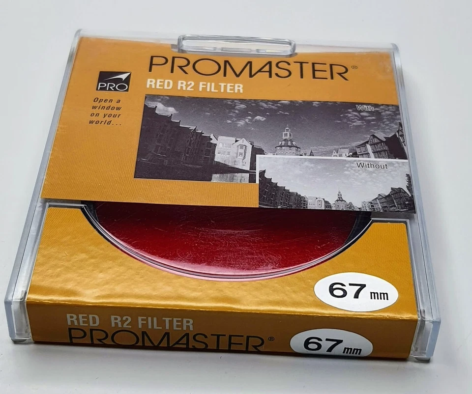 Pro 67mm Red R2 #25A Glass Lens Filter 67 mm 25A 25 A Black & White Film Japan - Image 4 of 4
