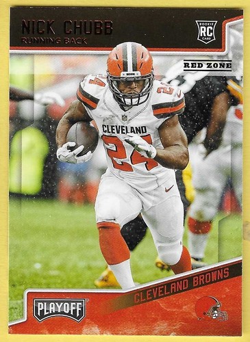 Nick Chubb [Red Zone] #213 2018 Panini Playoff card