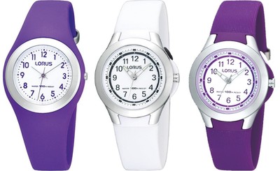 lorus white watch