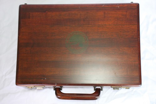 Custom Wood Briefcase with Midnight Express Original Logo - Picture 3 of 11