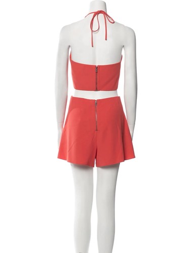 ALICE + OLIVIA JAYMEE ROT NECKHOLDER 2 STÜCK SHORTS SET 6 HELL MOHN STACEY BENDET - Bild 13 von 19