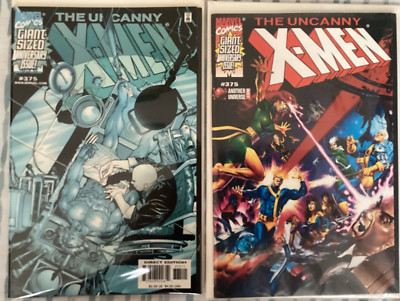 X men Uncanny 375 + 375 another Universe variant