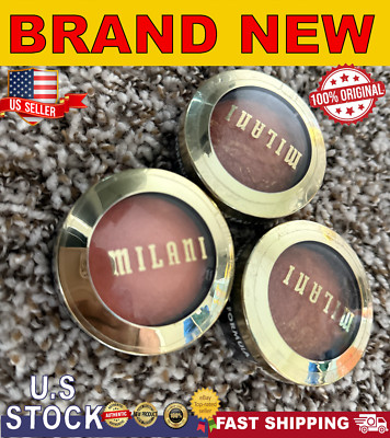 Milani Baked Powder Blush, | Color 2 x 02 Rose D'oro & 05 Luminoso | 3 PACK |