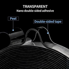 ALIEN NANO TAPE Double Sided Removable Mounting Heavy Duty Adhesive Gel Washable