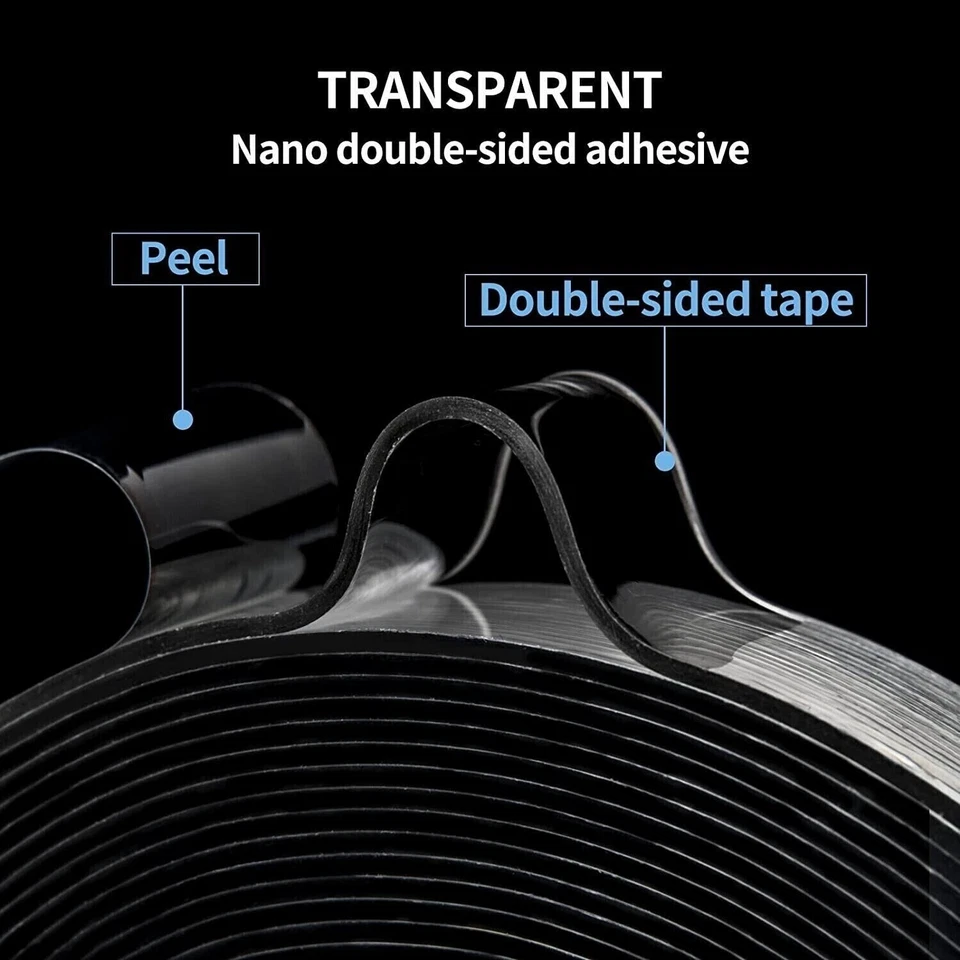 ALIEN NANO TAPE – Double Sided Removable Mounting Adhesive, Traceless, No Screws - Image 4 of 4