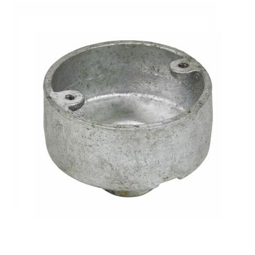 25mm Conduit Back Outlet Box Galvanised x 5 Quantity