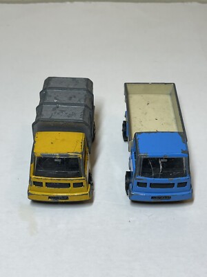 2 Vintage PlayMe Foo En Espana Trucks Dumpster Made In Spain