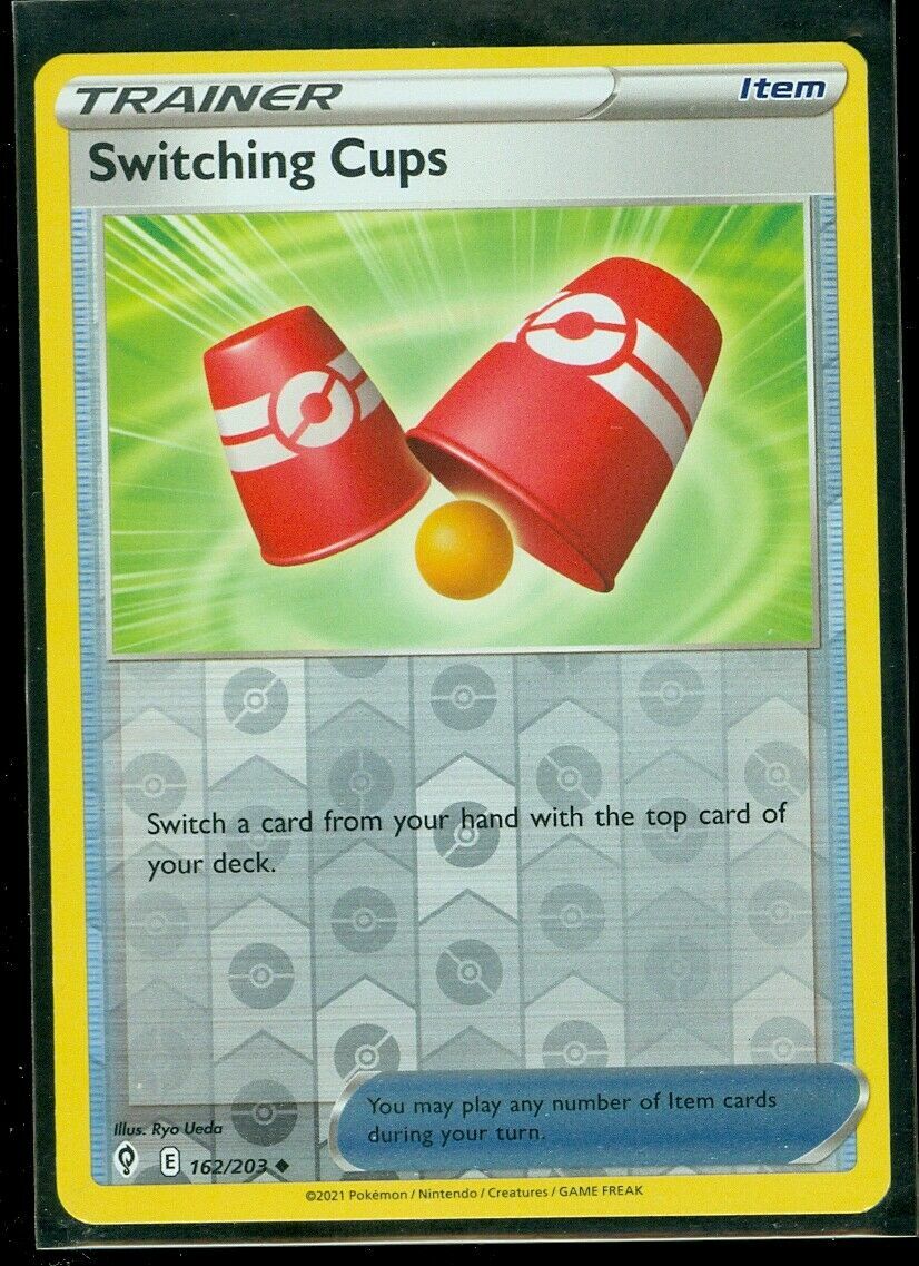 Pokemon - SWITCHING CUPS 162/203 - REVERSE HOLO - Evolving Skies - NM/M - New