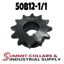 #50 Roller Chain Sprocket B Type 1" Bore 12 Tooth 50B12-1/1