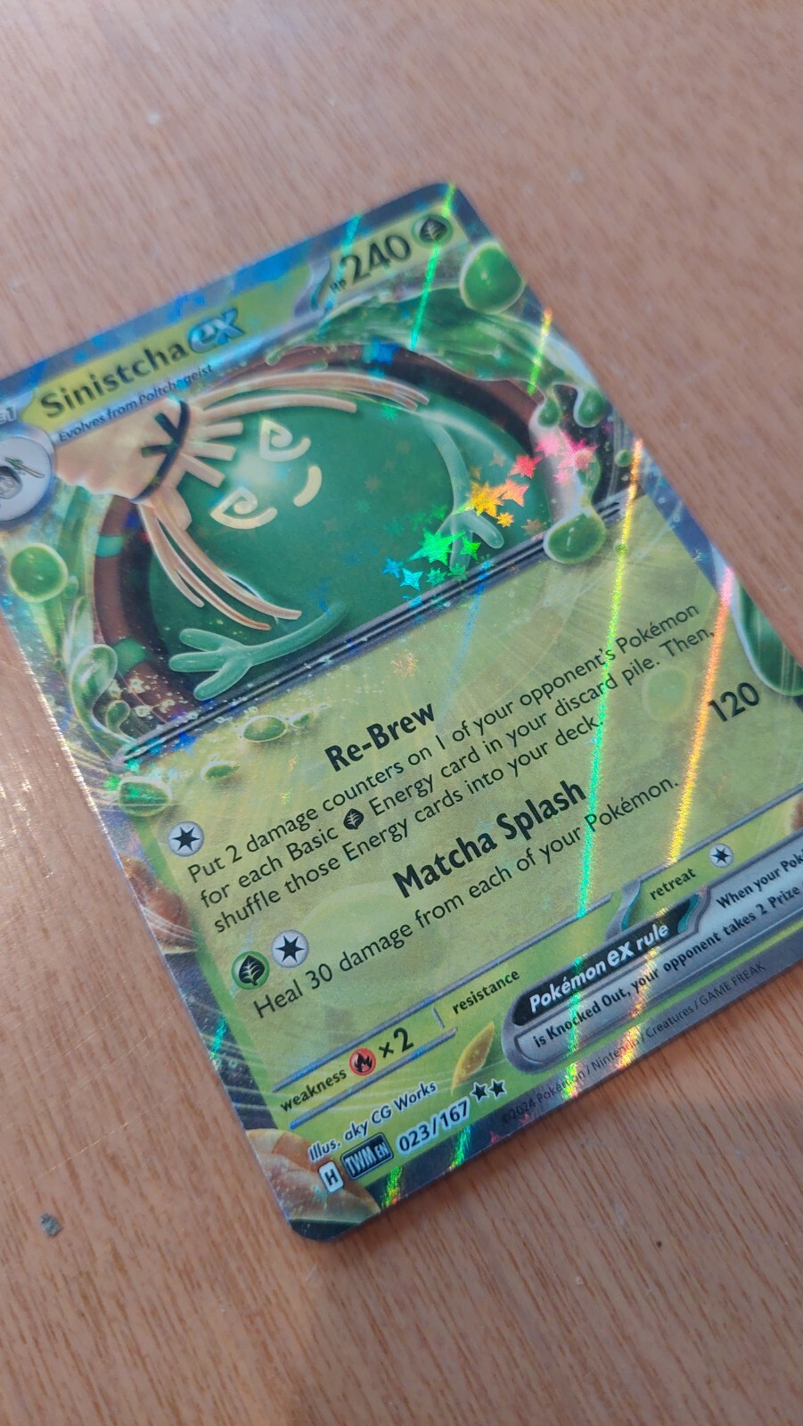 Sinistcha ex 23/167 Full-Art Pokemon card
