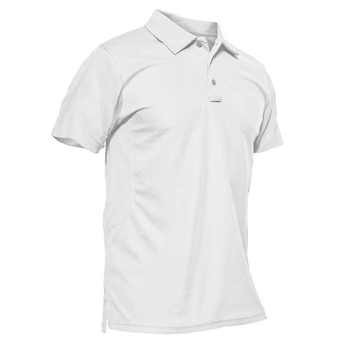 Camisas polo ateléticas de manga larga y corta para hombre de secado rápido equipo activo informal Top - Imagen 104 de 162