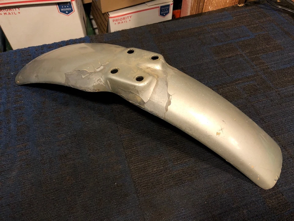 73 74 75 Guardabarros delantero Honda Elsinore CR125 CR250 CR125M CR250M MT250 MR175 MT125 Foto 4 de 4