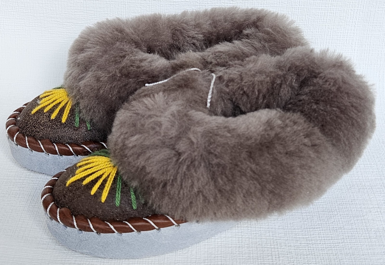 APL PELLICCIA DI AGNELLO PANTOFOLE CALDE taglia 32 NUOVE pelle di pecora pelle fatte a mano (9)