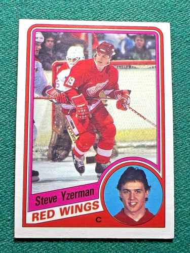 1984 O-Pee-Chee Hockey #67 Steve Yzerman Rookie Detroit Redwings HOF RC Nice!