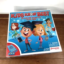 Kids Know Best, The Kids Vs Grown-Ups Trivia Game, Pressman 2017, NEW