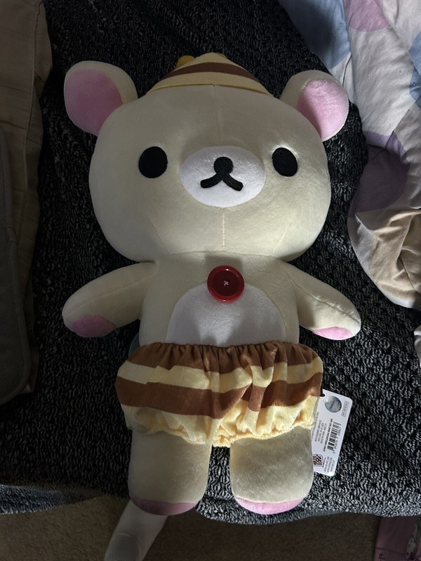 San-X Rilakkuma Bear Honey Bee Laydown Costume 2018 16" Plush Stuffed Animal