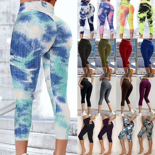 Women's Capri Yoga Pants Leggings Push 