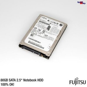 FUJITSU MHW2080BJ 80GB 6.35CM 2.5" SATA NOTEBOOK LAPTOP HDD FESTPLATTE HARD DISK