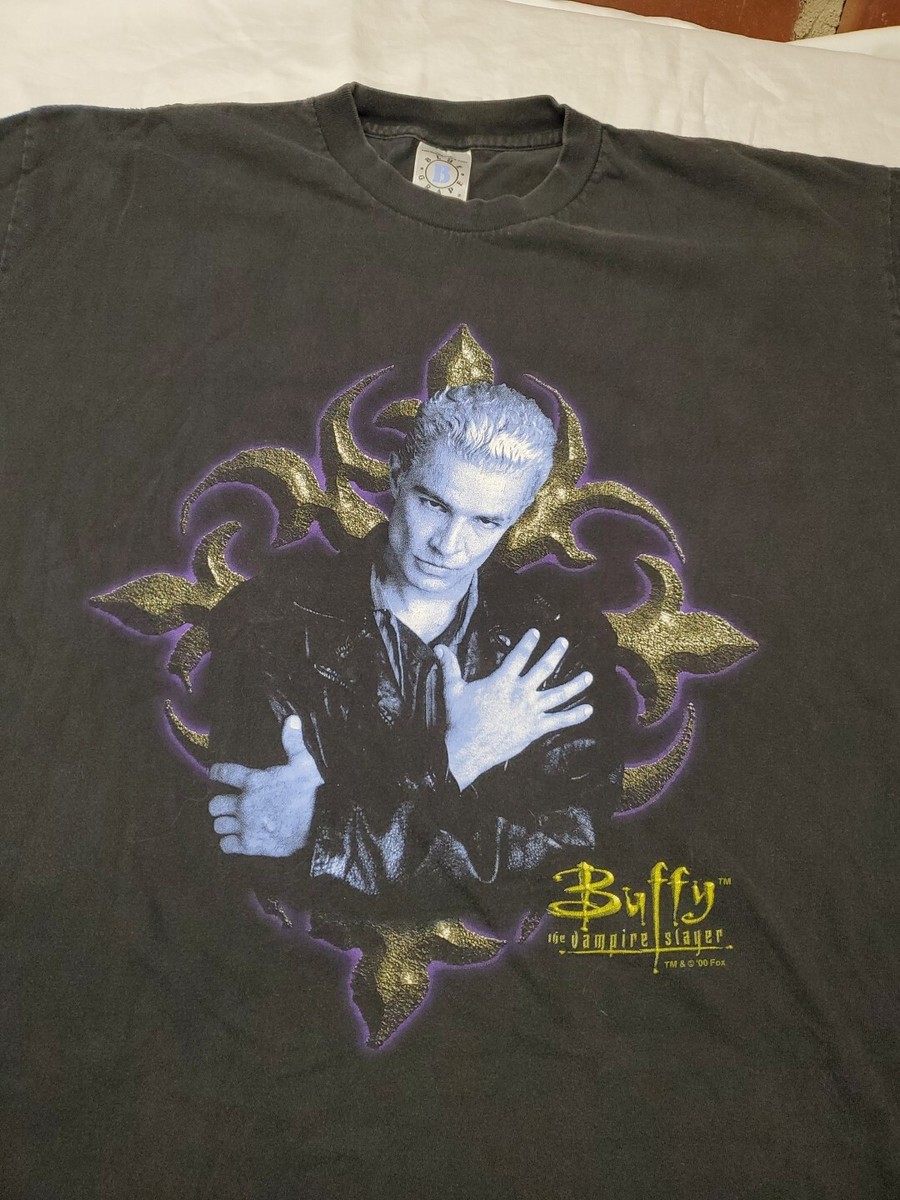 Vintage Spike Buffy The Vampire Slayer Blue Grape T-Shirt Vintage Spike Buffy The Vampire Slayer Blue Grape T-Shirt