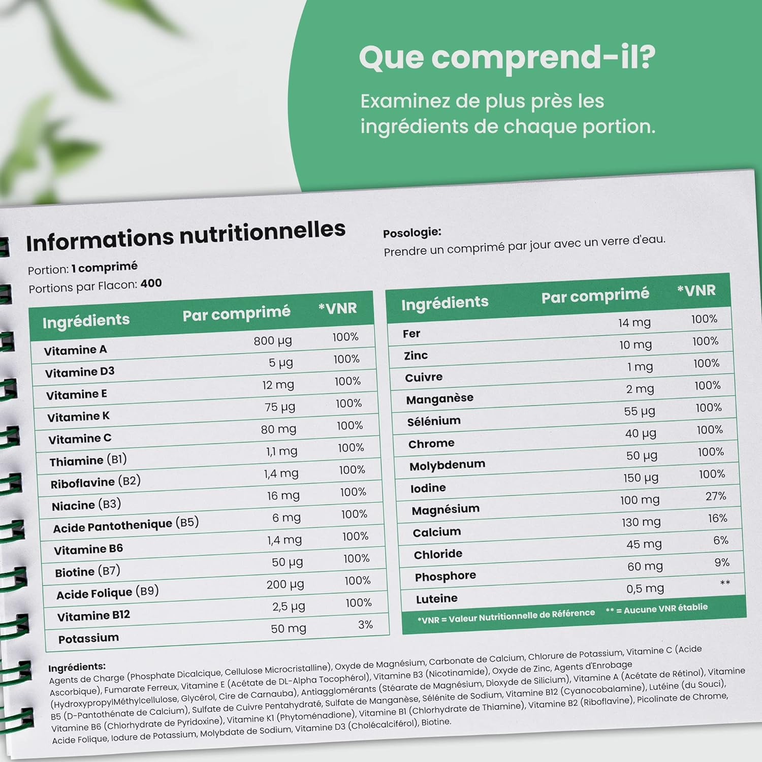 Multivitamines Et Minéraux 400 Comprimés - Pour Adultes Homme/femme - Neuf - Fabriqué Au Royaume-Uni