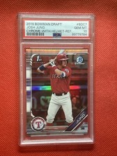 JOSH JUNG 2019 Bowman Chrome Draft 1st  BDC7 Refractor RC Rookie PSA 10 Rangers.