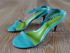 Ralph Lauren Women EVELISA Turquoise Patent Leather Sandals Size 7.5 NIB — photo 1