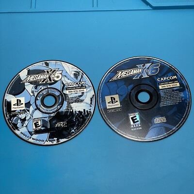 Mega Man X5 And Mega Man X6 *Disc Only* Lot Bundle Playstation 1 Ps1 Tested