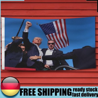3x5 FT Outdoor Flag Heavy Duty Trump Survived Shot Flag 2024 for Indoor Outdoor