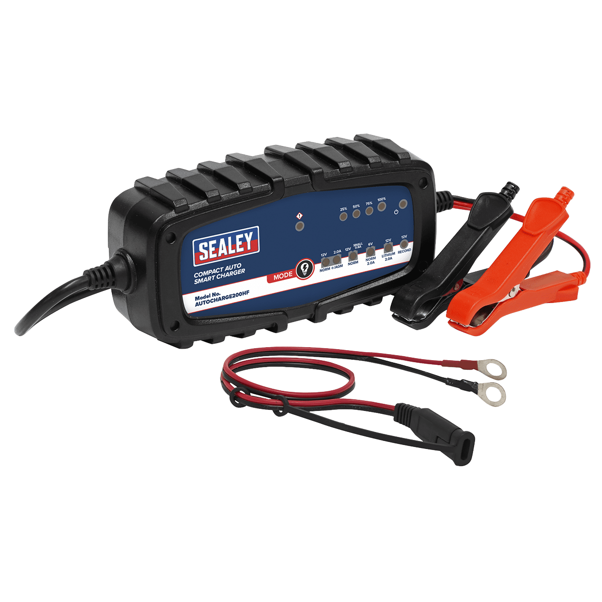 Sealey AUTOCHARGE200HF 6/12V Compact Auto Smart Charger & Maintainer 2A
