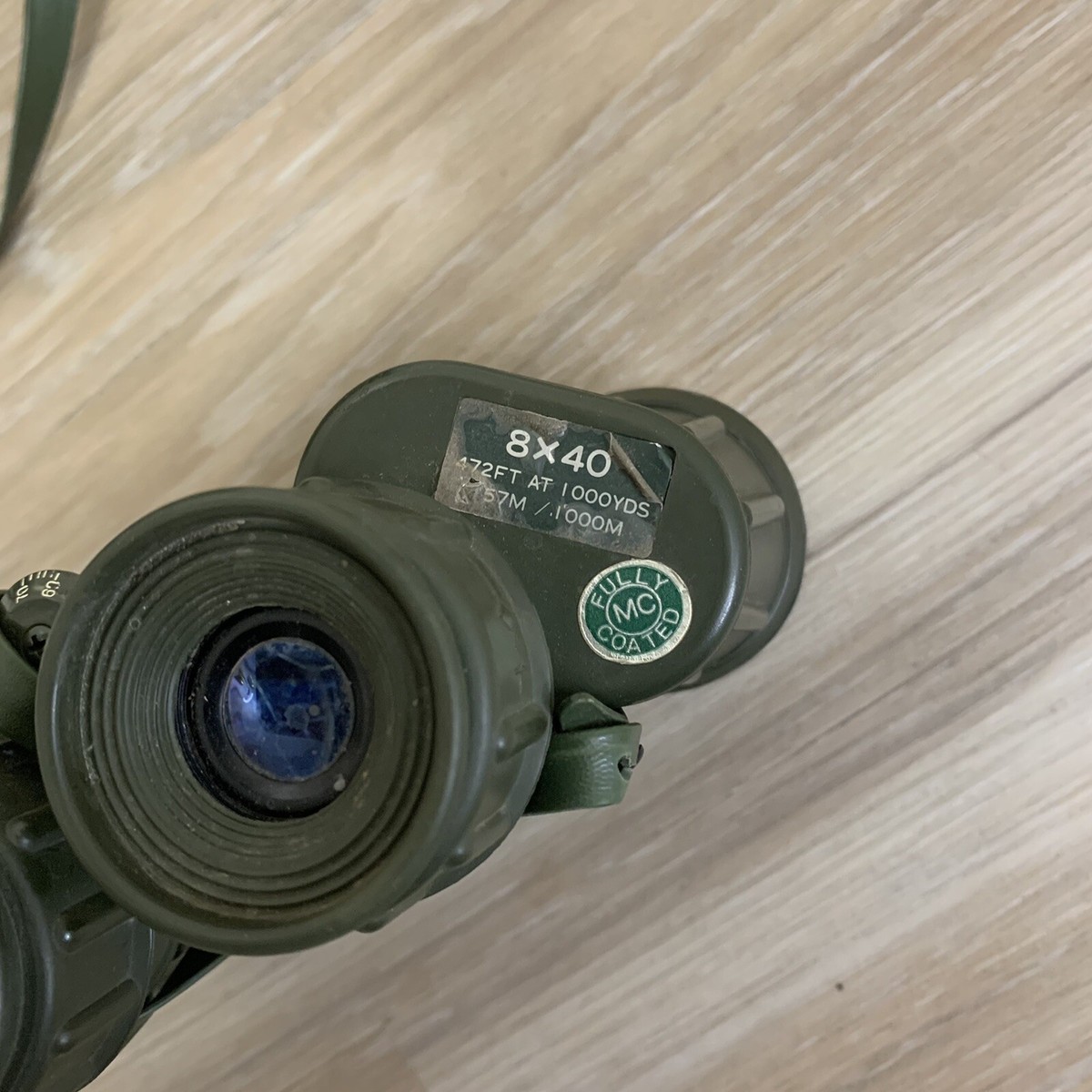 TRACKER 専用カーキ3232 TASCO 323RZ GREEN BINOCULARS 8X40 WIDE ANGLE, 472 FT 1000 YDS 157