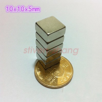 Lot Of Strong Neodymium Block Magnets – 100x10x5mm – N50 Rare Earth Cuboid – Nickel Plated